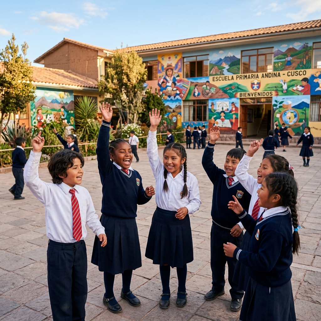 Estudiantes del Colegio José Pardo